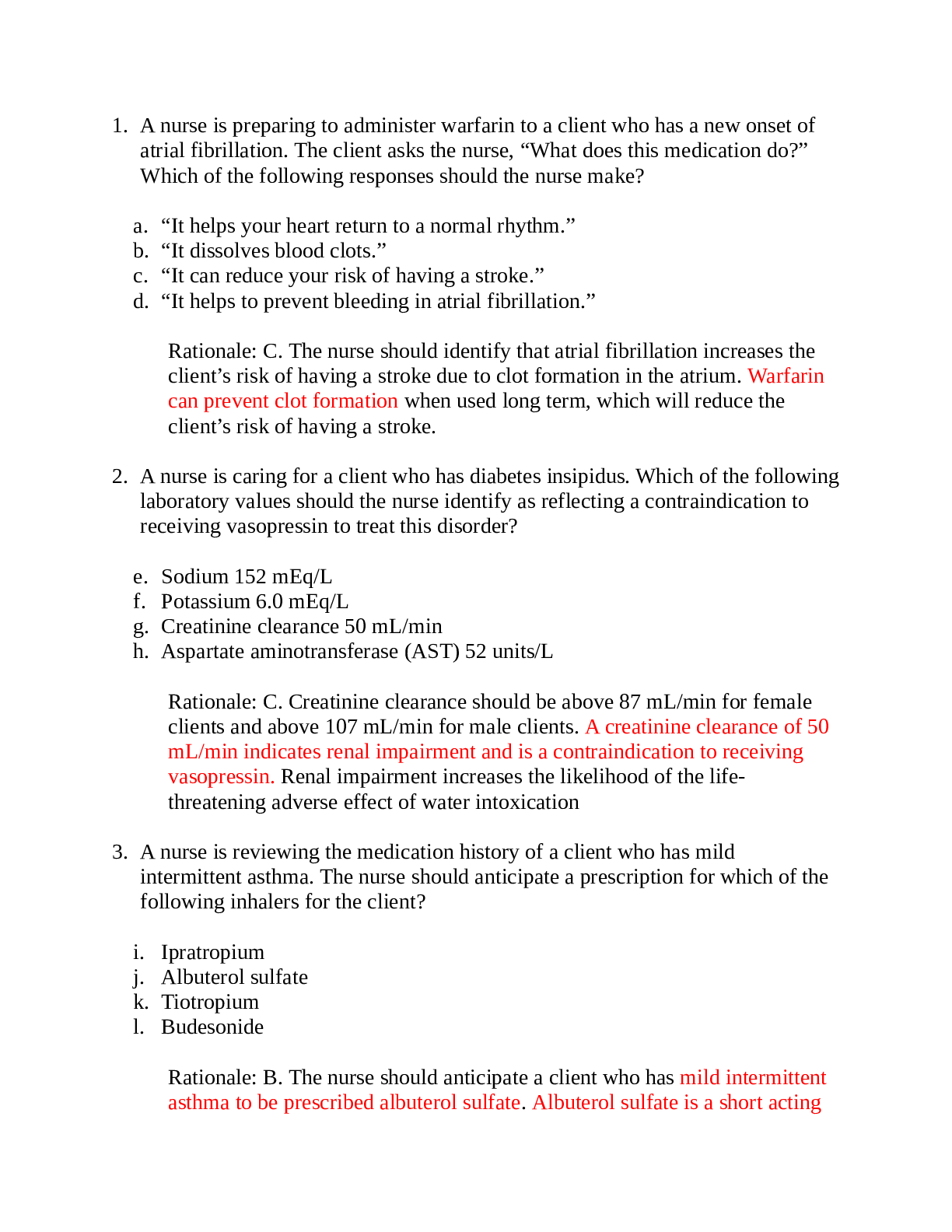 Preview image for Pharmacology ATI Practice Questions.LATEST UPDATED 2022-2023